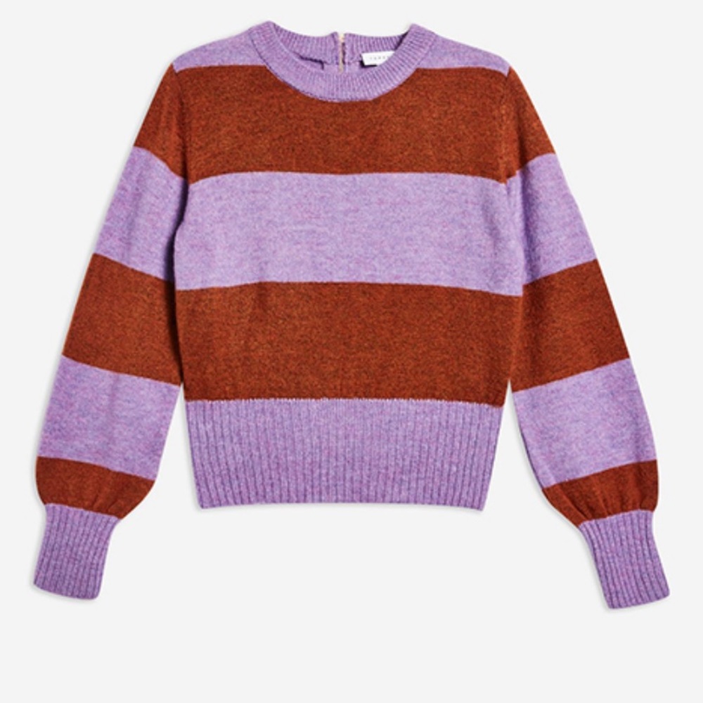 TOPSHOP Bold Stripe Crewneck Sweater Sz. 6